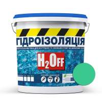 Гидроизоляция универсальная акриловая краска мастика H2Off Зеленая 3,6 кг