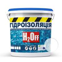 Гідроізоляція універсальна акрилова фарба мастика H2Off Прозора 3 кг