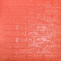 Самоклеящаяся 3D панель оранжевая 700х770х3мм (007-3) SW-00001363