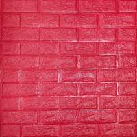 Самоклеящаяся 3D панель малиново-красная 700х770х5мм (108-5) SW-00001364