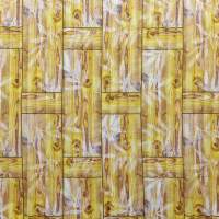 Самоклеющаяся декоративная 3D панель бамбуковая кладка желтая 700x700x8.5мм (056) SW-00000091