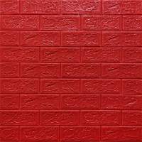 Самоклеющаяся декоративная 3D панель Кирпич красный 700x770x5мм (008-5) SW-00000145