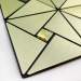 Самоклеющаяся алюминиевая плитка зеленое золото со стразами 300х300х3мм SW-00001172 (D)