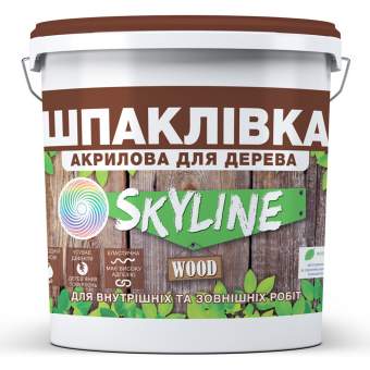 Шпаклевка для Дерева готовая к применению акриловая SkyLine Wood Дуб 7 кг