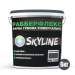 Краска резиновая суперэластичная сверхстойкая «РабберФлекс» SkyLine Графитовый RAL 7024 6 кг