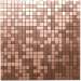 Самоклеющаяся алюминьевая плитка медная мозаика 300х300х3мм SW-00001157