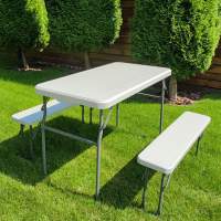 Набір садових меблів (стіл+2 лавки) SW-00001612
