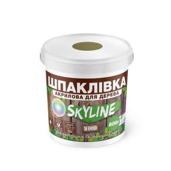 Шпаклевка для Дерева готовая к применению акриловая SkyLine Wood Дуб 800 г