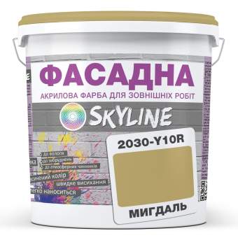 Краска Акрил-латексная Фасадная Skyline 2030-Y10R Миндаль 3л