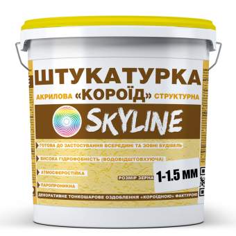 Штукатурка "Короїд" Skyline акрилова, зерно 1-1,5 мм, 15 кг