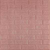 Панель стінова 3D 700х770х3мм цегла рожево-лілова SW-00002438