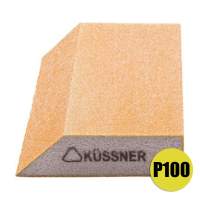 Шлифовальный брусок трапеция губка Kussner Soft P100 эластичный 125x90x25