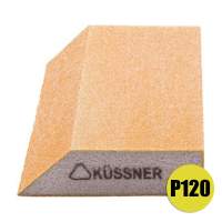 Шлифовальный брусок трапеция губка Kussner Soft P120 эластичный 125x90x25
