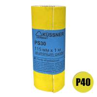 Папір наждачний Kussner PS 30, 40, універсальний рулон 115 мм x 1 м