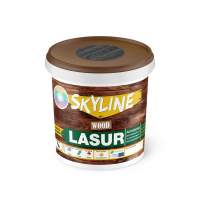 Лазурь декоративно-защитная для обработки дерева LASUR Wood SkyLine Графитовая 0,4 л
