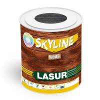 Лазурь декоративно-защитная для обработки дерева LASUR Wood SkyLine Графитовая 0,75 л