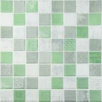 Панель стінова 3D 700х700х4мм зелена мозаїка (D) SW-00002010