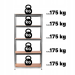 Стеллаж металлический 150x75x30 см 5 полок, нагрузка - 175 кг на полку (Серый) Польша