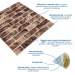 Панель стеновая 700*700cm*4mm клинкер песчано-коричневый (D) SW-00002004