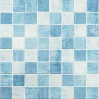 Панель стінова 3D 700х700х4мм блакитна мозаїка (D) SW-00002009
