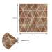 Панель стінова 3D 700х700х4мм коричневі ромби вінтаж (D) SW-00002007
