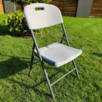 Складаний стілець (стандартний тип) 47,5*59*86,5см білий SW-00001607