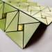 Самоклеюча алюмінієва плитка зелене золото зі стразами 300х300х3мм SW-00001172 (D)