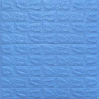 Самоклеюча декоративна 3D панель під блакитну цеглу 700x770x7мм (005-7) SW-00000658