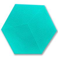 Декоративный самоклеящийся шестиугольник 3D голубой 200x230мм (1105) SW-00000745
