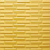 Самоклеющаяся декоративная 3D панель желто-песочная кладка 700x770x7мм (032) SW-00000010