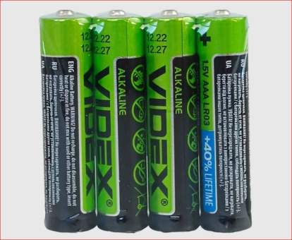 Батарейки Videx LR03/AAA лужні SHRINK (4шт)
