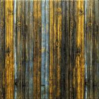 Самоклеющаяся декоративная 3D панель бамбук серо-коричневый 700x700x8.5мм (075) SW-00000088