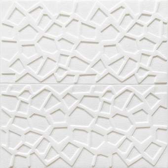 Самоклеюча декоративна стельова стінна 3D панель павутина 700x700x5мм (115) SW-00000007