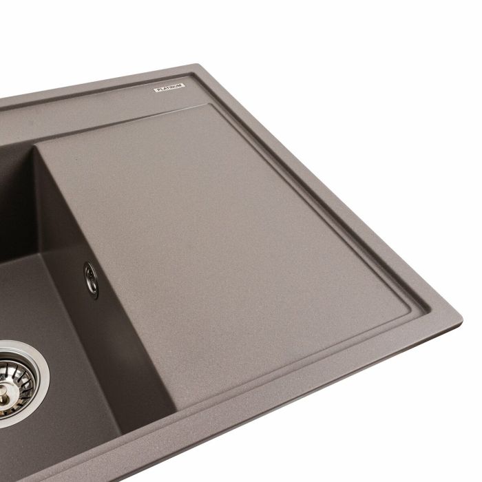 Гранитная мойка для кухни Platinum 7950 AZURIT матовая Дюна