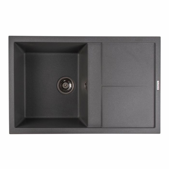 Гранитная мойка для кухни Platinum 7950 Selena матовая Серый муссон