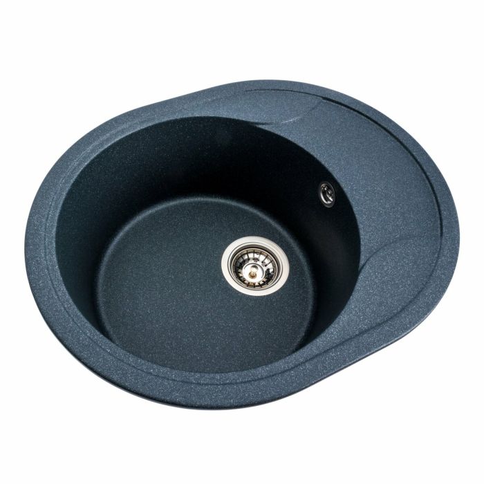 Гранитная мойка для кухни Platinum 5847 ONYX матовая (антрацит)