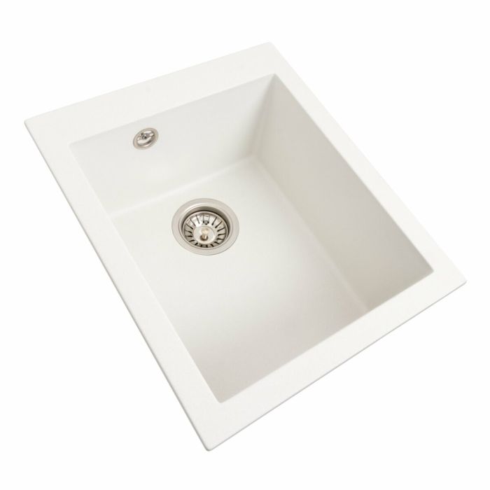 Гранитная мойка для кухни Platinum 4150 SOKIL матовая (белая)