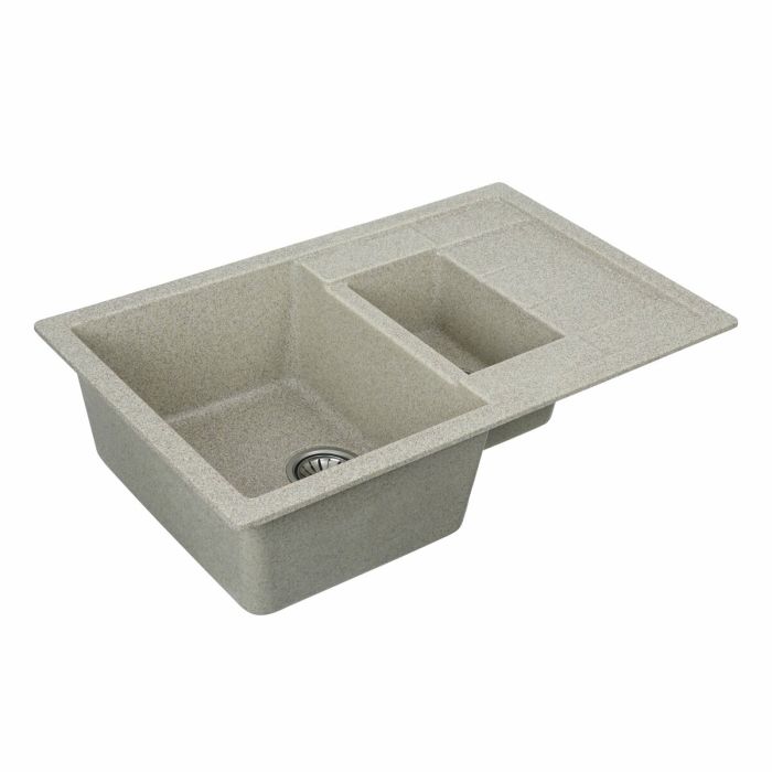 Гранитная мойка для кухни VALESO 7850W TOSKANA матовая Карамель