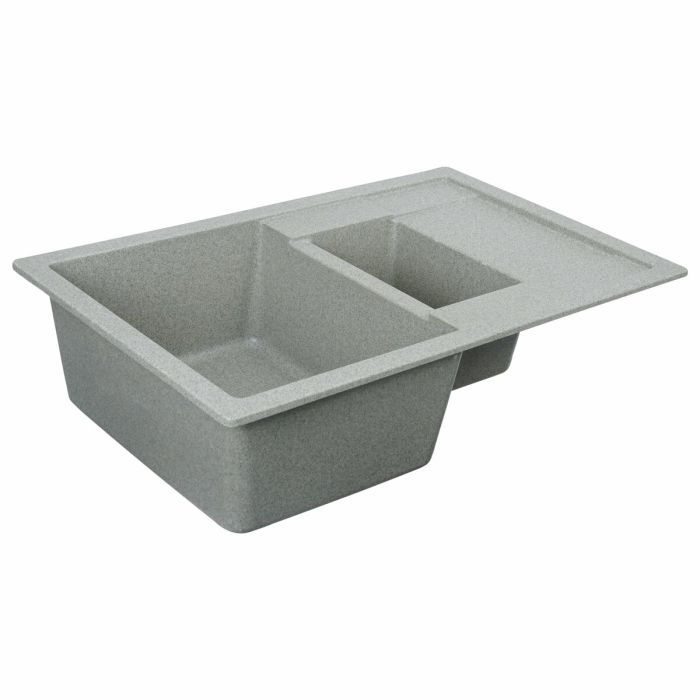 Гранитная мойка для кухни Platinum 7850W TOSKANA матовая Серая, L