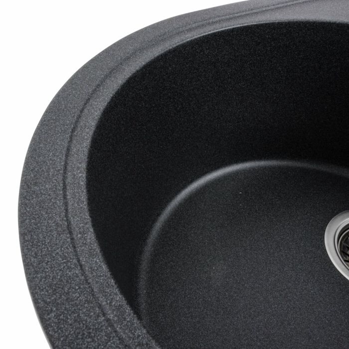 Гранітне миття для кухні VALESO 5847 ONYX матовий Карбон, L