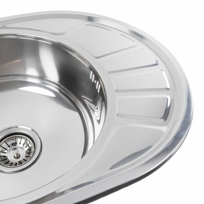 Кухонная мойка из нержавеющей стали Platinum ПОЛИРОВКА 5745 (0,8/180 мм), R