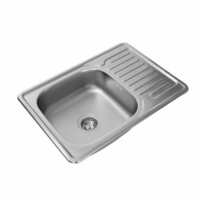 Кухонная мойка из нержавеющей стали Platinum 7050 САТИН (0,8/180 мм), L