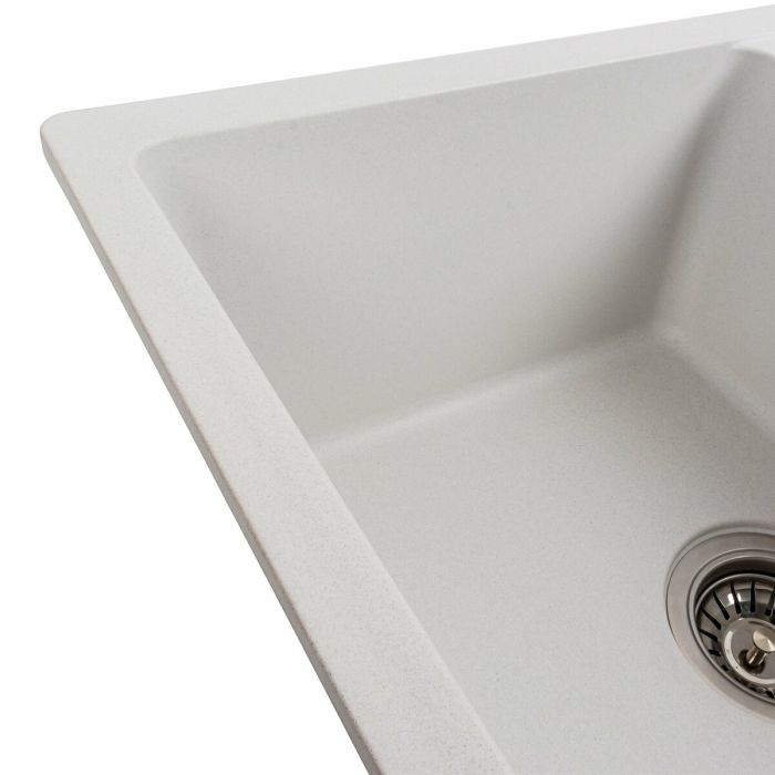 Гранитная мойка для кухни VALESO 6250 ZIRKONE матовая Белая