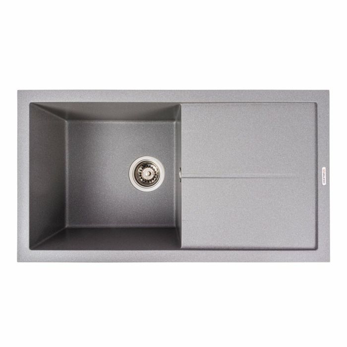 Гранітне миття для кухні VALESO 7843 SOLID матовий Сірий металік