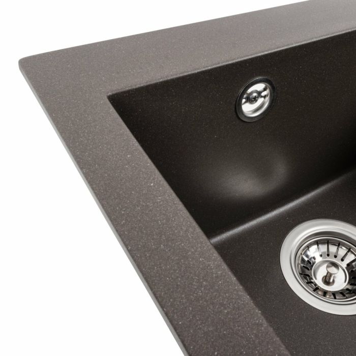 Гранітне миття для кухні Platinum 4150 SOKIL матова Темна скеля
