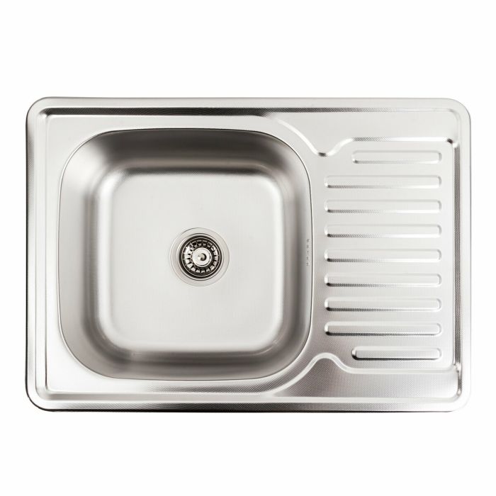 Кухонна мийка з нержавіючої сталі Platinum 7050 ДЕКОР (0,8/180 мм), L
