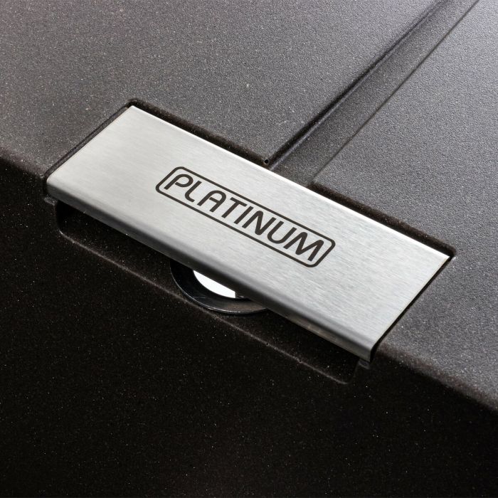 Гранитная мойка для кухни Platinum 6250 ZIRKONE матовая Темная скала