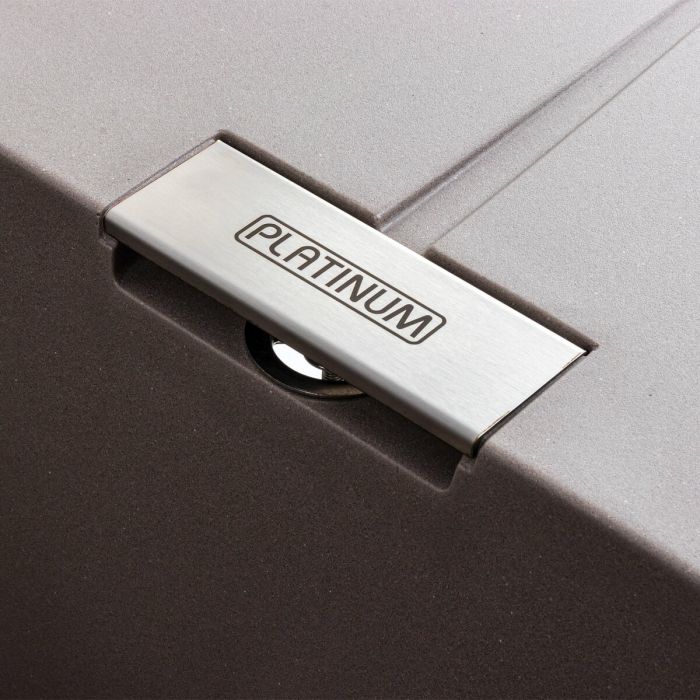 Гранитная мойка для кухни Platinum 6250 ZIRKONE матовая Дюна