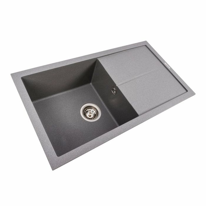 Гранітне миття для кухні VALESO 7843 SOLID матовий Сірий металік