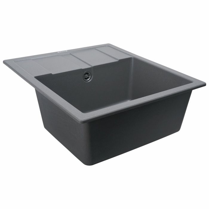 Гранитная мойка для кухни Platinum 5851 ARIA матовая Серый муссон
